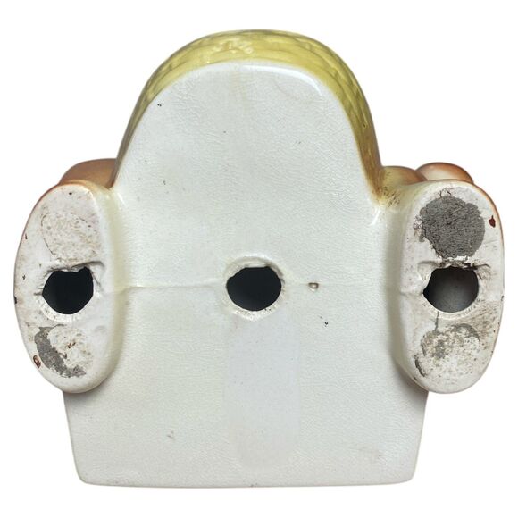 VTG A.L. Hirsch Dachshund Ceramic Planter Ashtray Mid-Century Brown Dog Figuine - Picture 10 of 10